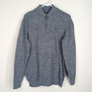 Barbour 100% cotton 1/4 zip pullover sweater size large